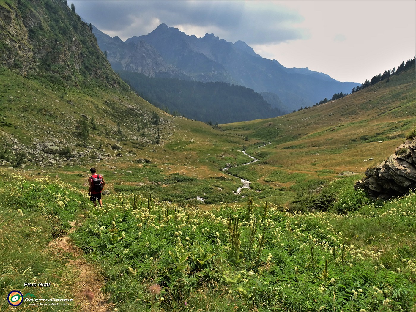 63 Scendiamo per la prima volta la valle del Monte Sasso sul sent. 258 .JPG